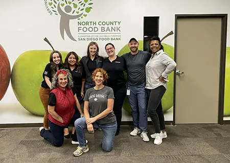 Food Drive at Blanchard in 1989